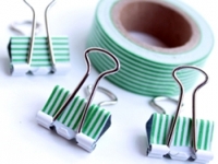 Creative Green Living Washi Tape Binder Clips